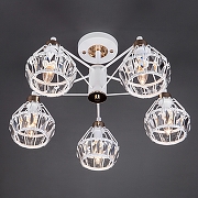 Люстра на штанге Eurosvet Lord 70075/5 белый цвет белый, бронза-2