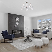 Люстра на штанге Eurosvet Lord 70075/5 белый цвет белый, бронза-2