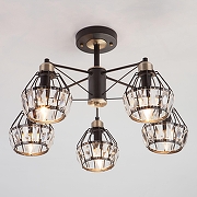 Люстра на штанге Eurosvet Lord 70075/5 черный цвет бронза, черный-2