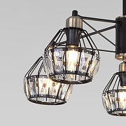 Люстра на штанге Eurosvet Lord 70075/5 черный цвет бронза, черный-1