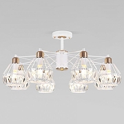 Люстра на штанге Eurosvet Lord 70075/8 белый цвет белый, бронза