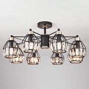 Люстра на штанге Eurosvet Lord 70075/8 черный цвет бронза, черный-1