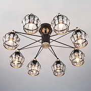 Люстра на штанге Eurosvet Lord 70075/8 черный цвет бронза, черный-2