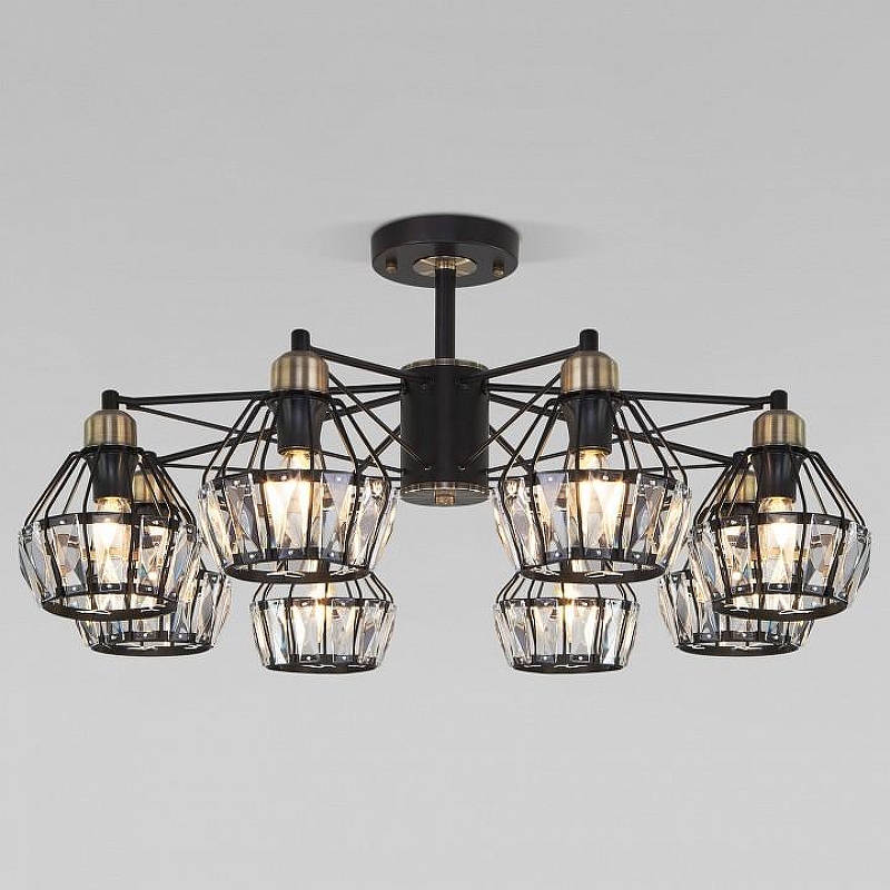 Люстра на штанге Eurosvet Lord 70075/8 черный 