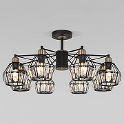 Люстра на штанге Eurosvet Lord 70075/8 черный цвет бронза, черный