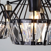 Люстра на штанге Eurosvet Lord 70075/8 черный цвет бронза, черный-1