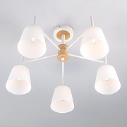 Люстра на штанге Eurosvet Fresco 70085/5 белый цвет белый, коричневый-2