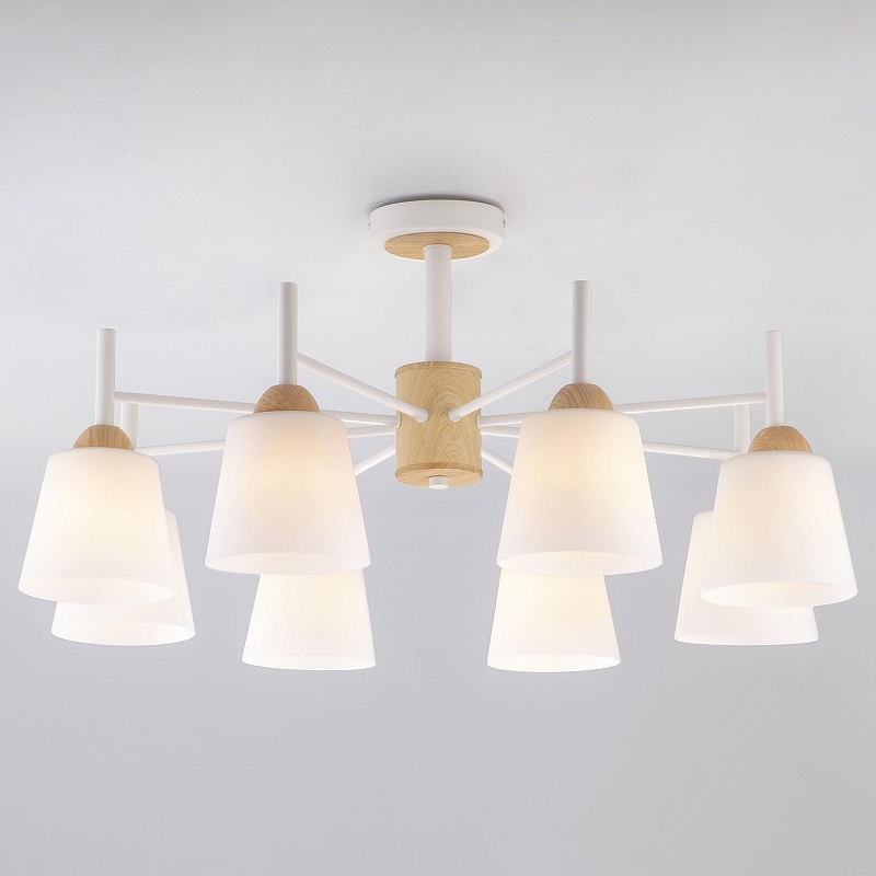 Люстра на штанге Eurosvet Fresco 70085/8 белый 