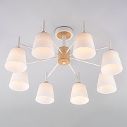 Люстра на штанге Eurosvet Fresco 70085/8 белый цвет белый, коричневый-3