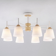 Люстра на штанге Eurosvet Fresco 70085/8 белый цвет белый, коричневый