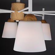 Люстра на штанге Eurosvet Fresco 70085/8 белый цвет белый, коричневый-5