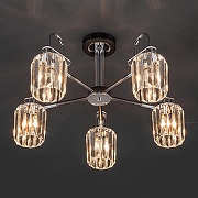 Люстра на штанге Eurosvet Tenia 70090/5 графит цвет графитовый, хром-1