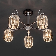 Люстра на штанге Eurosvet Ten1a 70090/5 графит цвет графитовый, хром-1