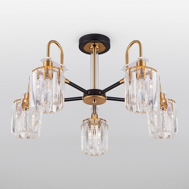 Люстра на штанге Eurosvet Ten1a 70090/5 черный 