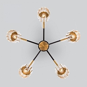 Люстра на штанге Eurosvet Ten1a 70090/5 черный цвет бронза античная, черный-2