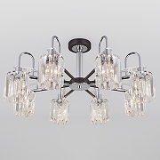 Люстра на штанге Eurosvet Tenia 70090/8 графит цвет графитовый, хром