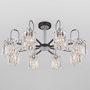 Люстра на штанге Eurosvet Ten1a 70090/8 графит цвет графитовый, хром