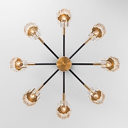 Люстра на штанге Eurosvet Tenia 70090/8 черный цвет бронза античная, черный-2