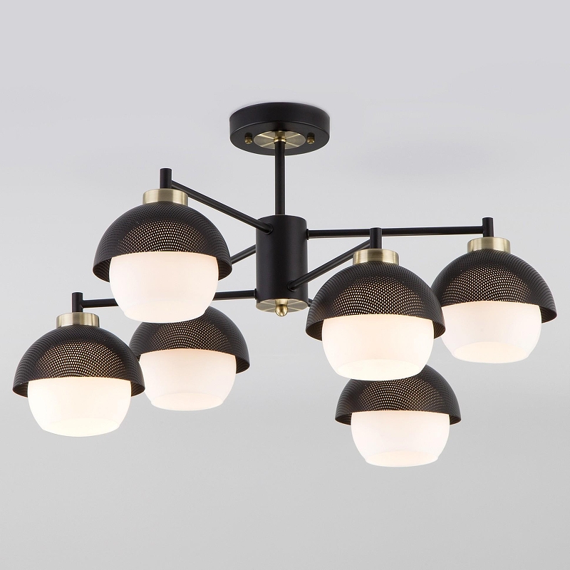 Люстра на штанге Eurosvet Nocciola 70106/6 черный 