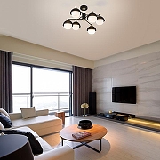 Люстра на штанге Eurosvet Nocc1ola 70106/6 черный цвет бронза античная, черный-5