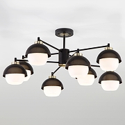 Люстра на штанге Eurosvet Nocciola 70106/8 черный цвет бронза античная, черный