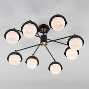 Люстра на штанге Eurosvet Nocciola 70106/8 черный цвет бронза античная, черный-2