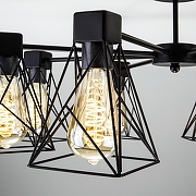 Люстра на штанге Eurosvet Trappola 70107/5 черный цвет черный-3