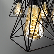 Люстра на штанге Eurosvet Trappola 70107/5 черный цвет черный-4