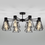 Люстра на штанге Eurosvet Trappola 70107/8 черный цвет черный