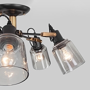 Люстра Eurosvet Astor 70111/5 черный цвет плафона/подвески Светло-серый, цвет арматуры Бронза, Черный-3