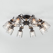 Люстра Eurosvet Astor 70111/8 черный цвет плафона/подвески Светло-серый, цвет арматуры Бронза, Черный-1