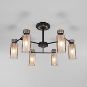 Люстра Eurosvet Amado 70115/6 черный цвет плафона/подвески Белый, цвет арматуры Бронза, Черный-1