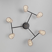 Люстра Eurosvet Amado 70115/6 черный цвет плафона/подвески Белый, цвет арматуры Бронза, Черный-2