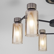 Люстра Eurosvet Amado 70115/6 черный цвет плафона/подвески Белый, цвет арматуры Бронза, Черный-3