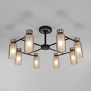 Люстра Eurosvet Amado 70115/8 черный цвет плафона/подвески Белый, цвет арматуры Бронза, Черный