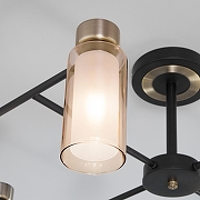 Люстра Eurosvet Amado 70115/8 черный цвет плафона/подвески Белый, цвет арматуры Бронза, Черный-3