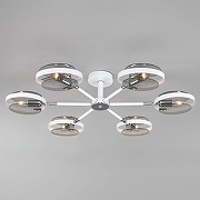 Люстра на штанге Eurosvet Gallo 70121/6 белый цвет белый, хром