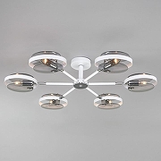 Люстра на штанге Eurosvet Gallo 70121/6 белый цвет белый, хром