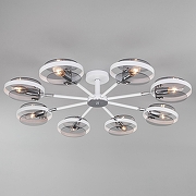 Люстра на штанге Eurosvet Gallo 70121/8 белый цвет белый, хром