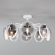 Люстра на штанге Eurosvet Gallo 70121/8 белый цвет белый, хром-1