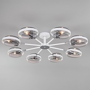 Люстра на штанге Eurosvet Gallo 70121/8 белый цвет белый, хром