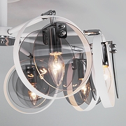 Люстра на штанге Eurosvet Gallo 70121/8 белый цвет белый, хром-2