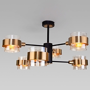 Люстра на штанге Eurosvet Arcada 70127/6 черный цвет медь, черный