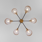 Люстра на штанге Eurosvet Arcada 70127/6 черный цвет медь, черный-1