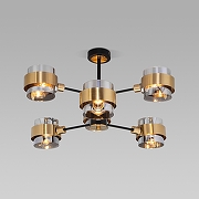 Люстра на штанге Eurosvet Arcada 70127/6 черный/дымчатый цвет черный-1