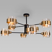 Люстра на штанге Eurosvet Arcada 70127/8 черный цвет медь, черный