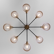 Люстра на штанге Eurosvet Arcada 70127/8 черный цвет медь, черный-1