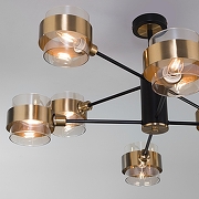 Люстра на штанге Eurosvet Arcada 70127/8 черный цвет плафона/подвески Медь, Оранжевый, цвет арматуры Медь, Черный-2