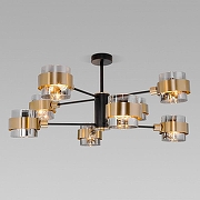 Люстра на штанге Eurosvet Arcada 70127/8 черный/дымчатый цвет черный-1