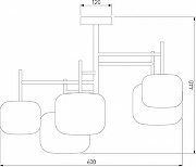 Люстра на штанге Eurosvet Jar 70128/5 хром цвет хром-4